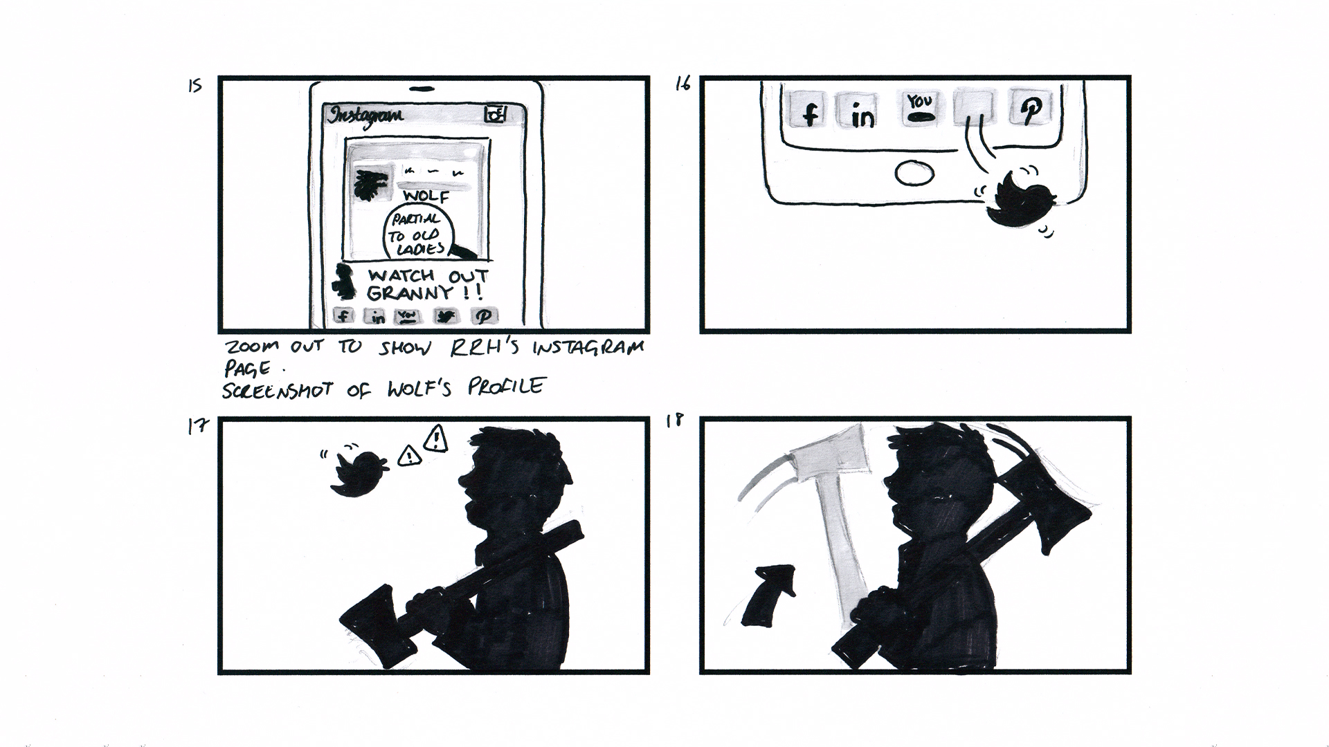 Little Red Riding Hood Storyboard 2